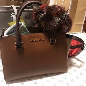 Brand new 2-tone brown Michael Kors bag